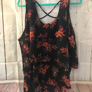 Beautiful floral sleeveless 3 Torrid